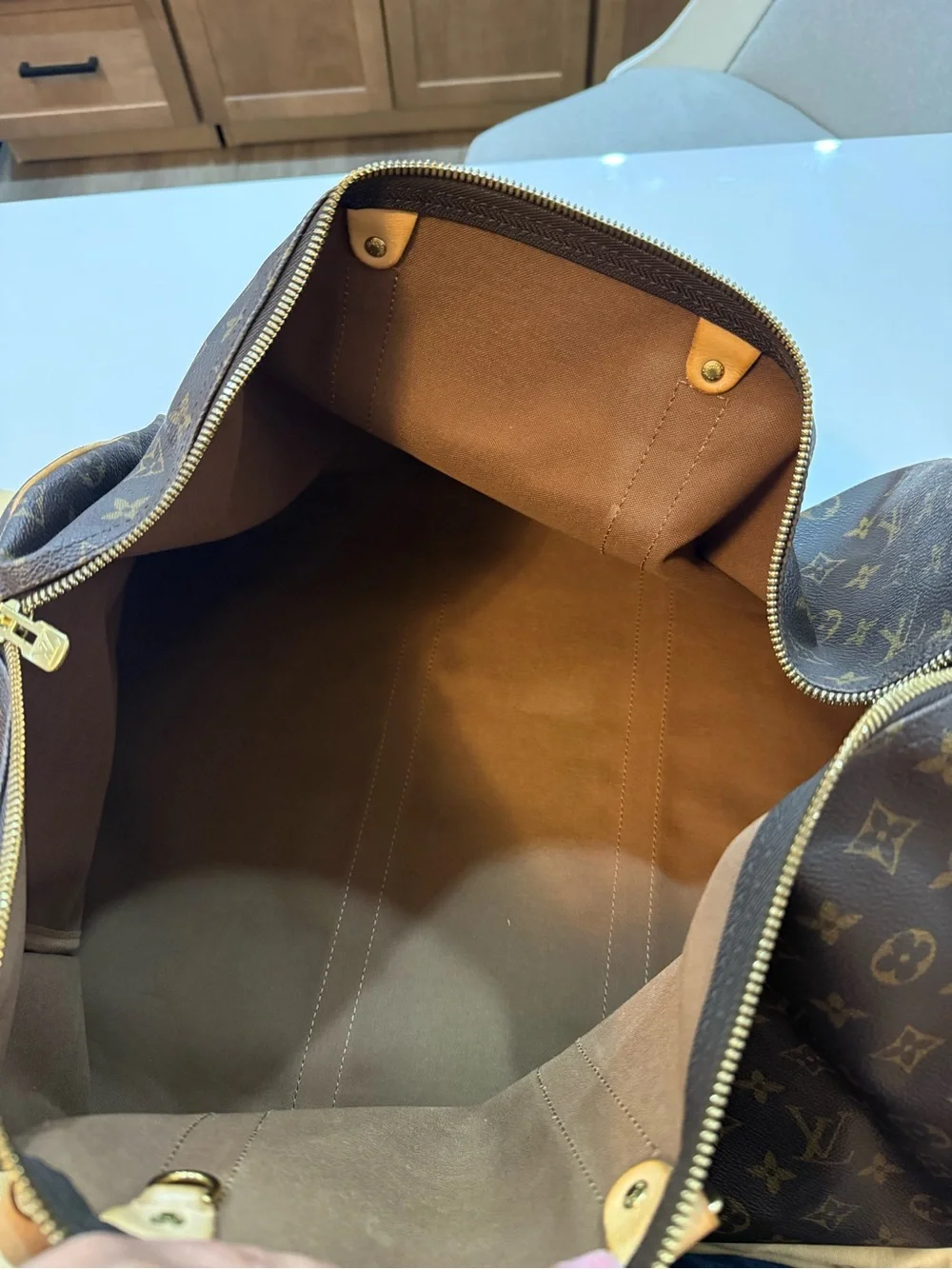 Louis Vuitton Monogram Keepall 55 Travel Duffle bag